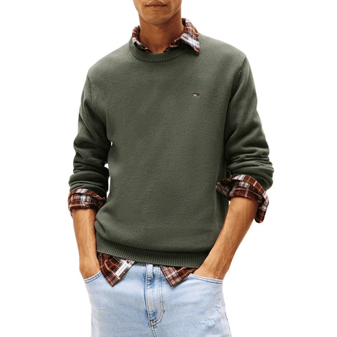 Tommy Hilfiger Pullover Maglione essential in cotone organico S A25-TOMMY JEANSDM21787-MRH-S - Francavilla Moda